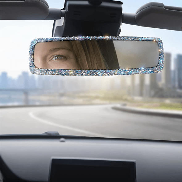 LuxeBling™ - Rhinestones Car Rear View Mirror